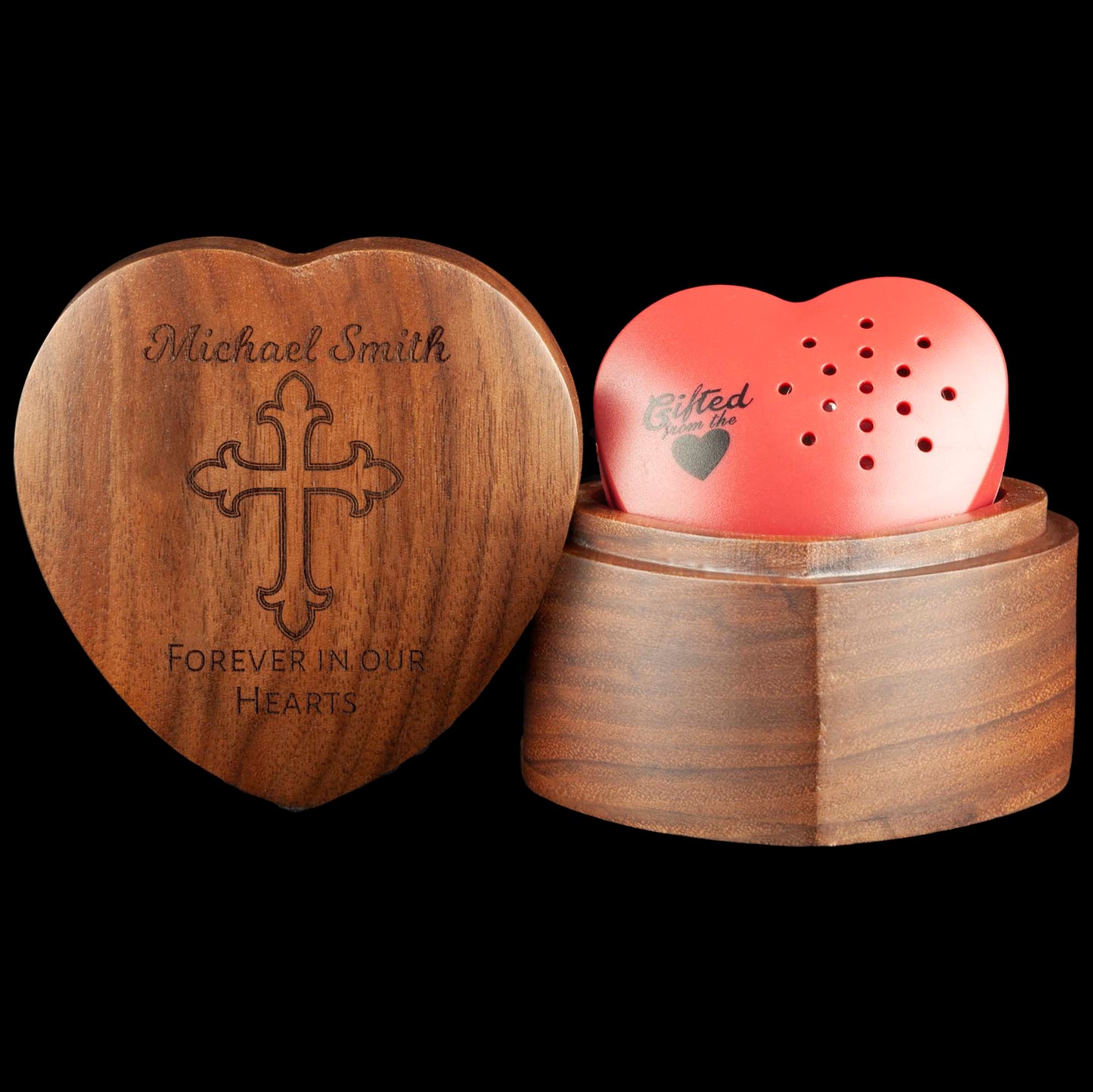 In Loving Memory - Cross Type of Wood / Walnut Wood