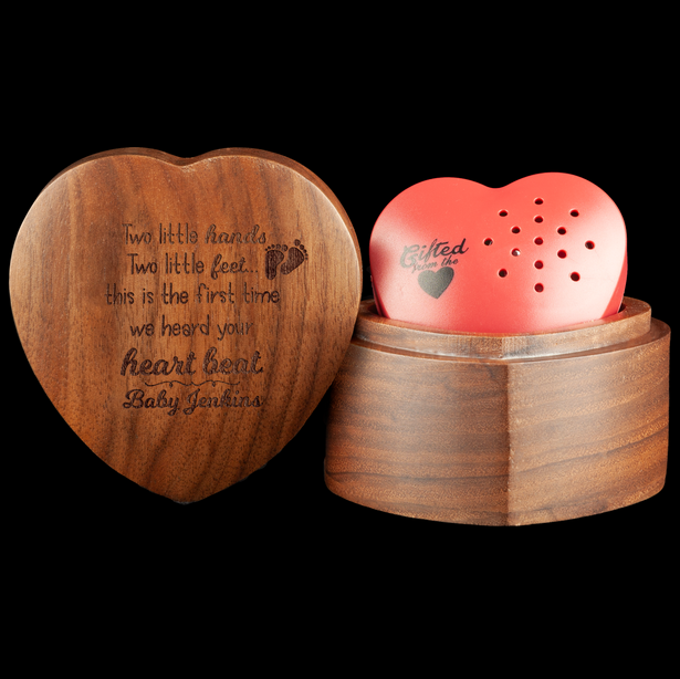 The First Time We Heard Your Heart Beat Type of Wood / Walnut Wood